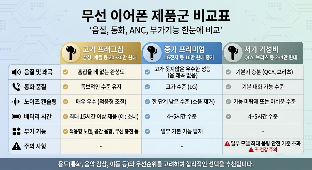 이어폰 음량과 청각 안전 기준